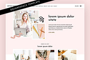 Pink Squarespace Website Template, a Squarespace Template by Template Twist Shop (Thumbnail 1 of 10)