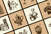 Vintage Restaurant Illustration Set, a Person Illustration by Prosymbols (Thumbnail 5 of 10)