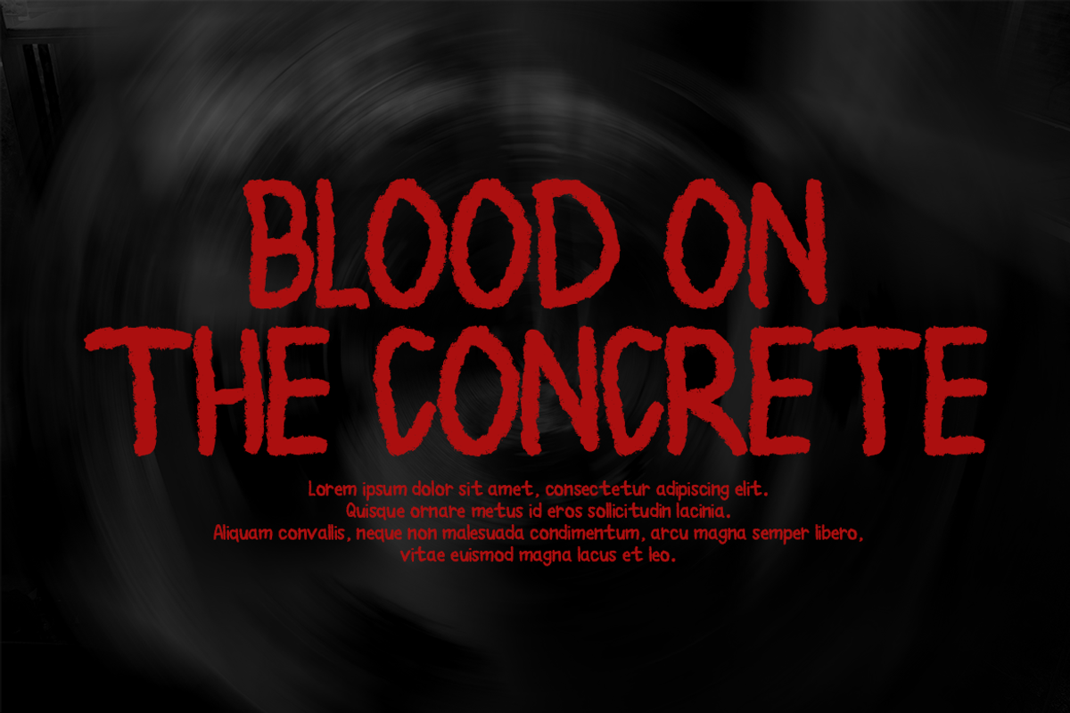 Birodo – Horror Brush Texture Font, a Sans Serif Font by ONESADYA (Photo 2 of 10)