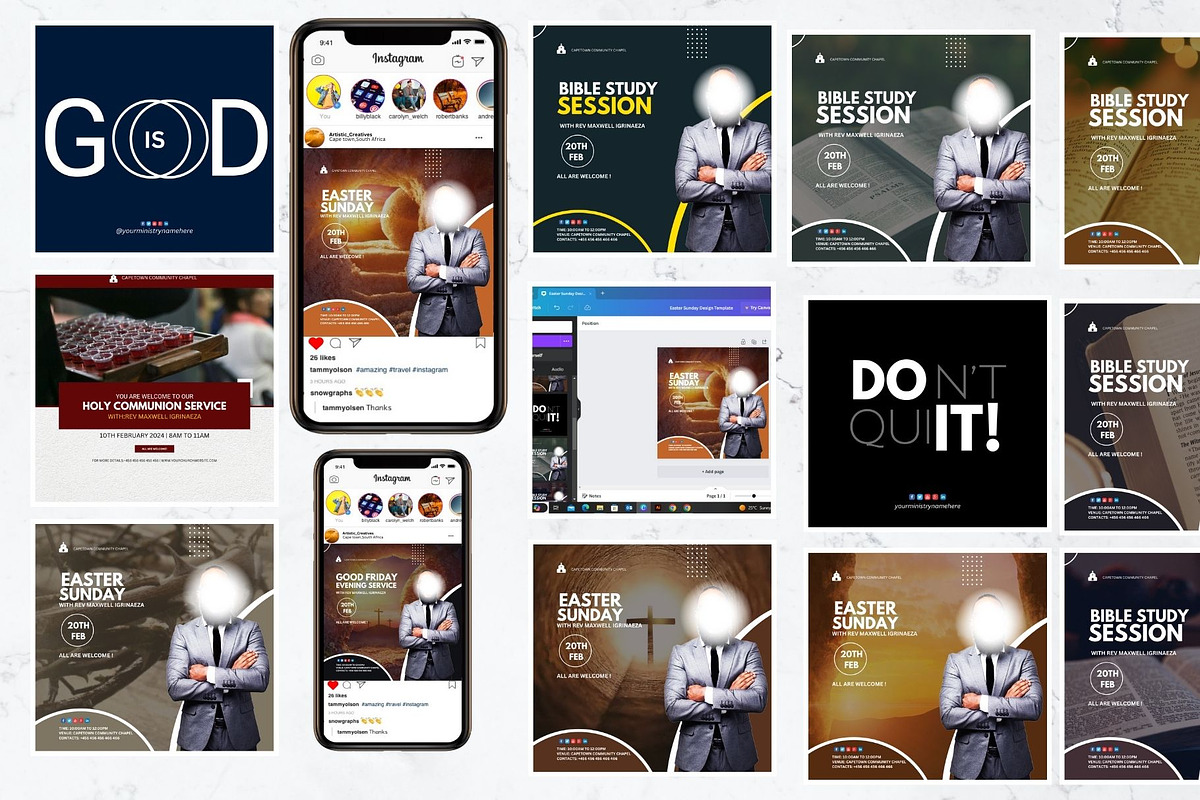 Church Design Template Bundle, a Social Media Template by Mishek Munene (Photo 2 of 6)