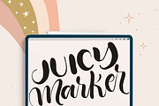 Joyful Procreate Brush Calligraphy, a Brush Add-On by HowJoyful  (Thumbnail 22 of 44)