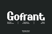 Gofrant - Modern Sans Font, a Sans Serif Font by QR Design Studio (Thumbnail 1 of 12)