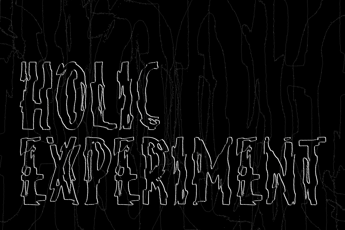 HOLIC Experiment, a Sans Serif Font by HOLIC_Tank (Photo 1 of 10)