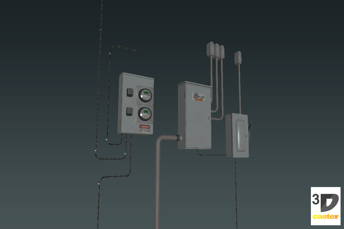 Electrical Control Panel #3, an Object 3D Model by 3DCaster (Photo 3 of 5)
