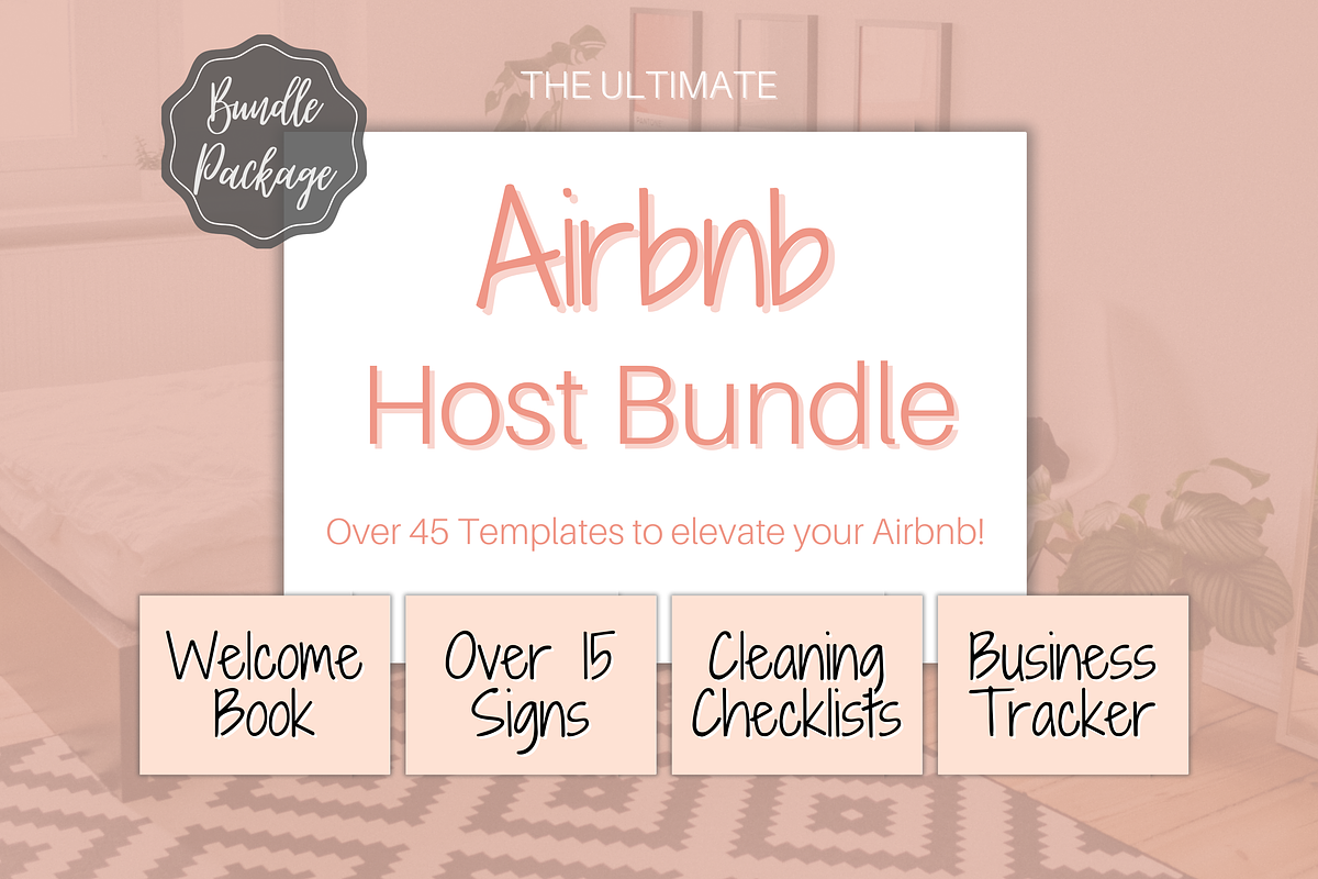 The Ultimate Airbnb Host BUNDLE!, a Poster Template by Templatables (Photo 1 of 10)