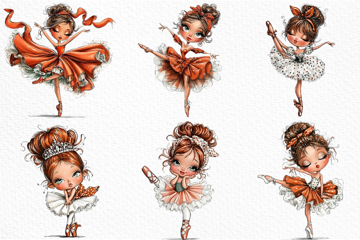 Whimsical Ballerina Girl, an Illustration by Craft Nest (Photo 6 of 6)