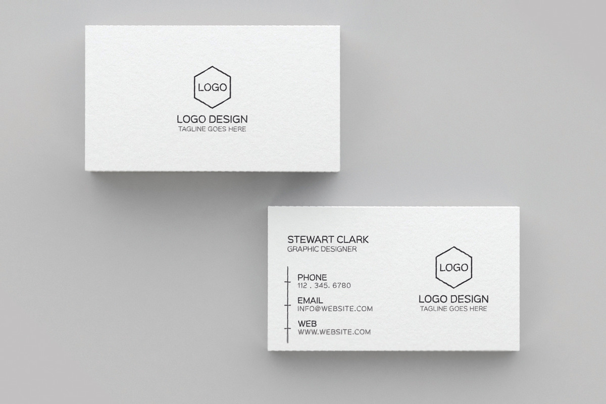 Clean Minimal Business Card Template, a Business Card Template by Shahjhan (Photo 3 of 4)