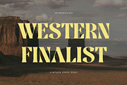 Western Finalist – Vintage Serif, a Serif Font by BrandSemut (Thumbnail 1 of 8)