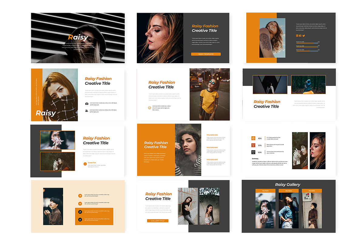 Raisy - Google SLides Template, a Presentation Template by AQR Studio