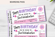 Happy Birthday Gift Boarding Pass, a Card Template by YasdeyDesigns (Thumbnail 7 of 8)