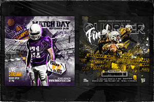 5 Football Flyer Template