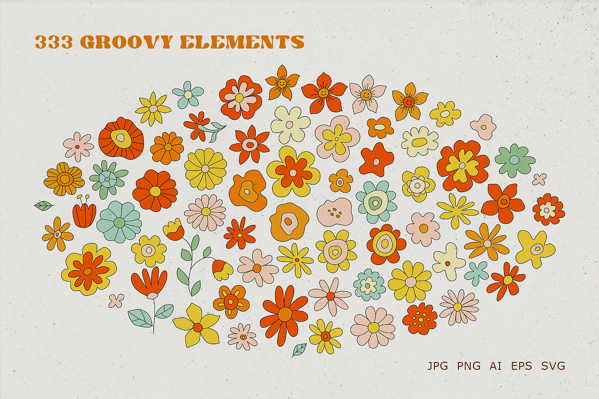Groovy collection inspo by Retro 70s, an Object Graphic by Yamurchik (Photo 16 of 26)