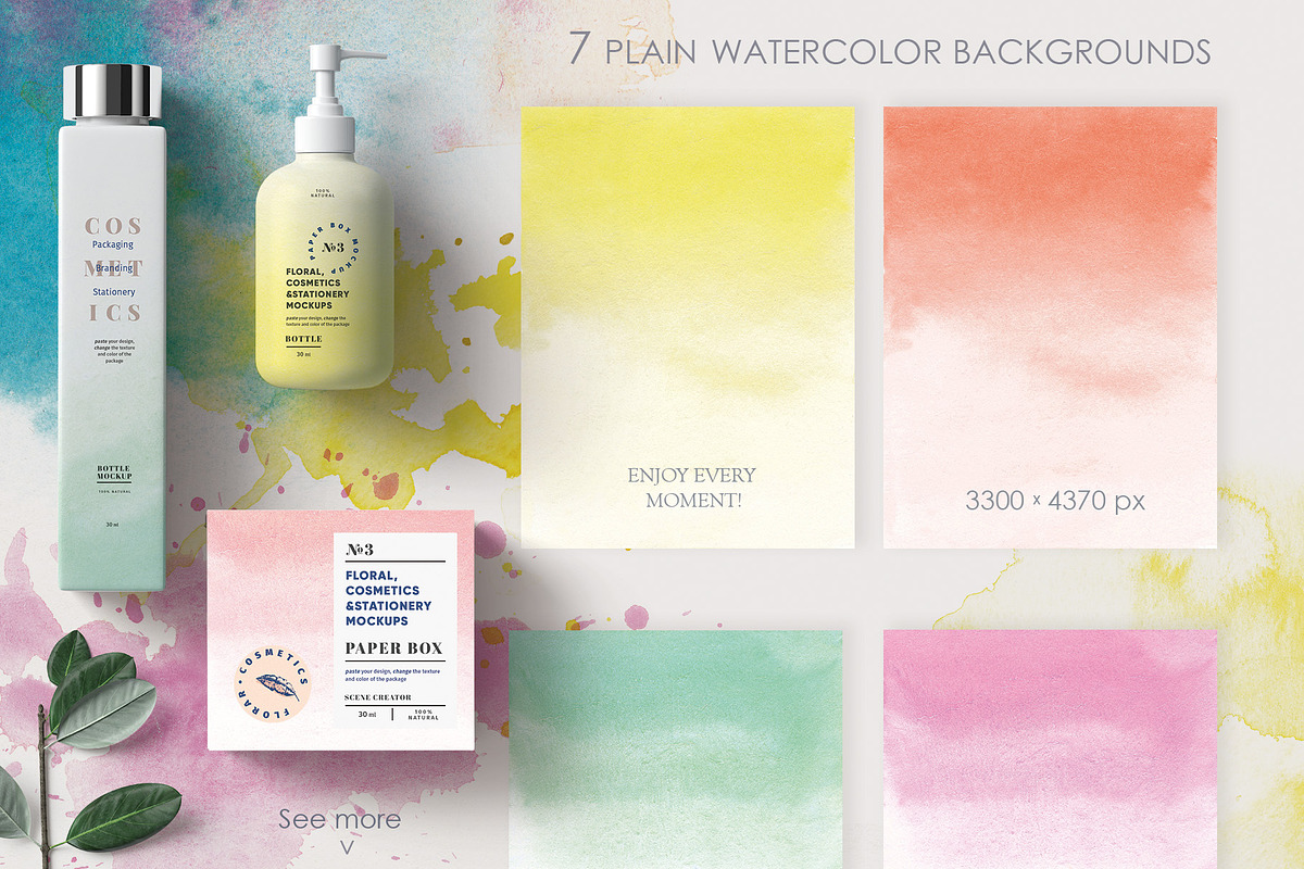 Pastel Watercolor & Gold Textures, a Texture Graphic by InstaDesignPro (Photo 9 of 12)