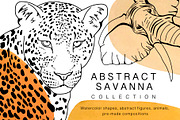 African animals. Line art collection, an Object Graphic by Vera●Suleimanova (Thumbnail 1 of 16)