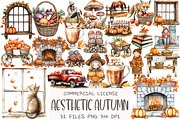 Autumn Aesthetic Elements Clipart, an Illustration by OK Design (Thumbnail 1 of 5)