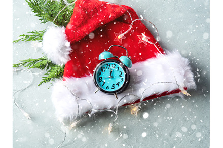 Santa Claus cap with fir tree, a Holiday Photo by Lifemorning