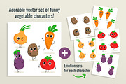 Cute happy vegetables! :), an Illustration by Zhe Vasylieva (Thumbnail 2 of 3)