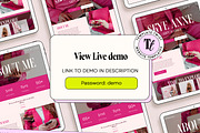 Bold Pink Faceless Coaching Template, a Squarespace Template by Template Twist Shop (Thumbnail 2 of 10)
