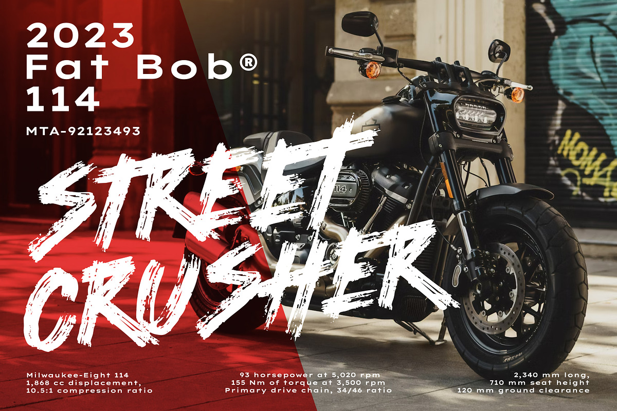 STREET CRUISER - Dry Brush Font, a Font by VASTARD STUDIO (Photo 6 of 12)