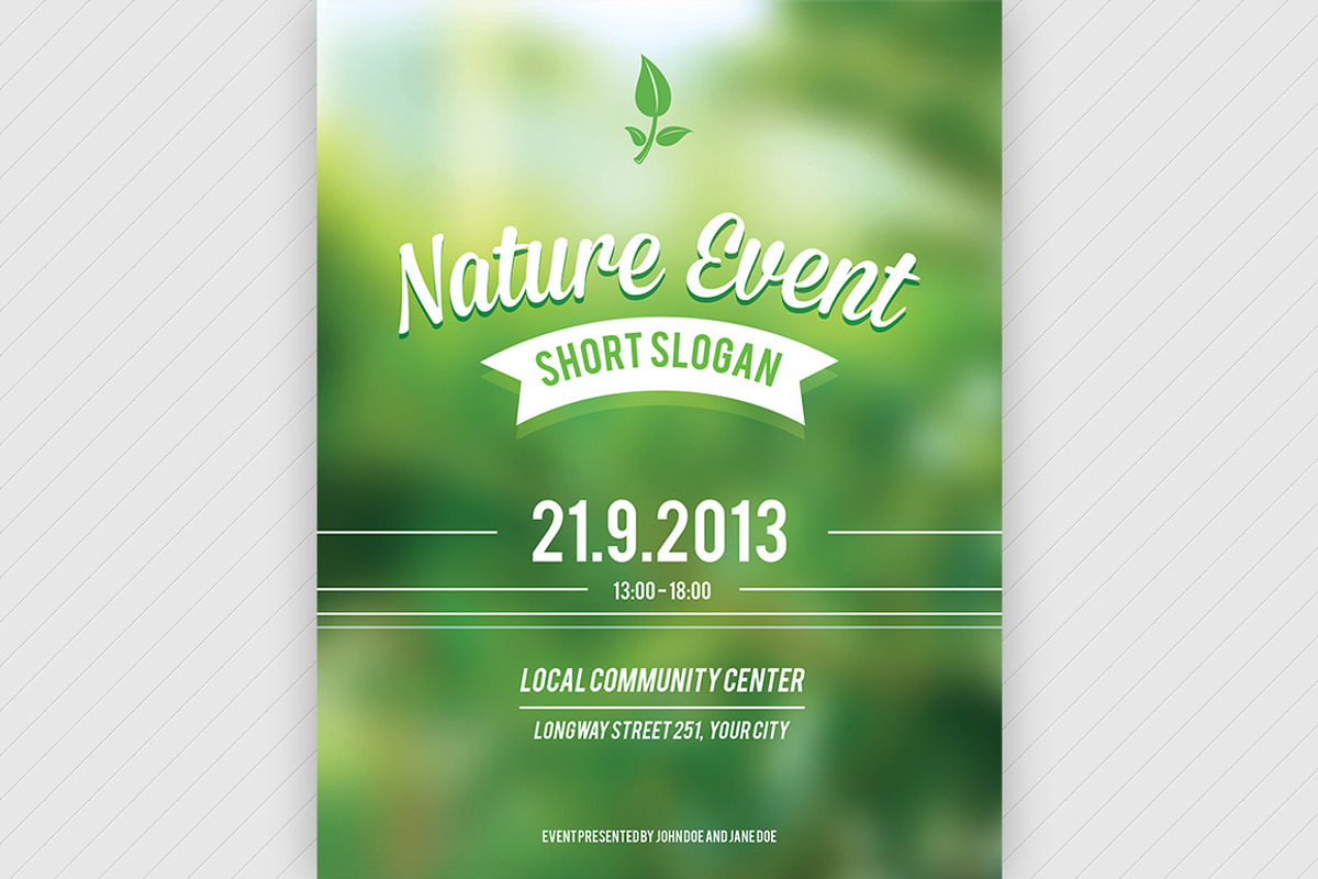 Nature Event Flyer PSD, a Flyer Template by M K GRAPHICS (Photo 1 of 2)