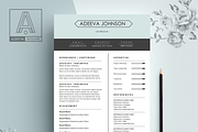 Clean Resume Template Johnson, a Resume Template by AdeevaResume (Thumbnail 3 of 4)