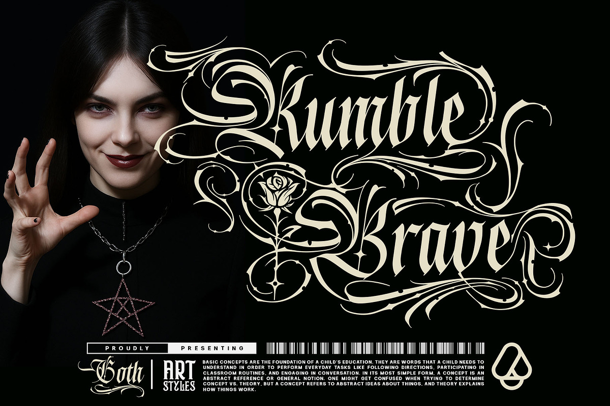 Blink Round Typeface, a Blackletter Font by alit design (Photo 5 of 20)