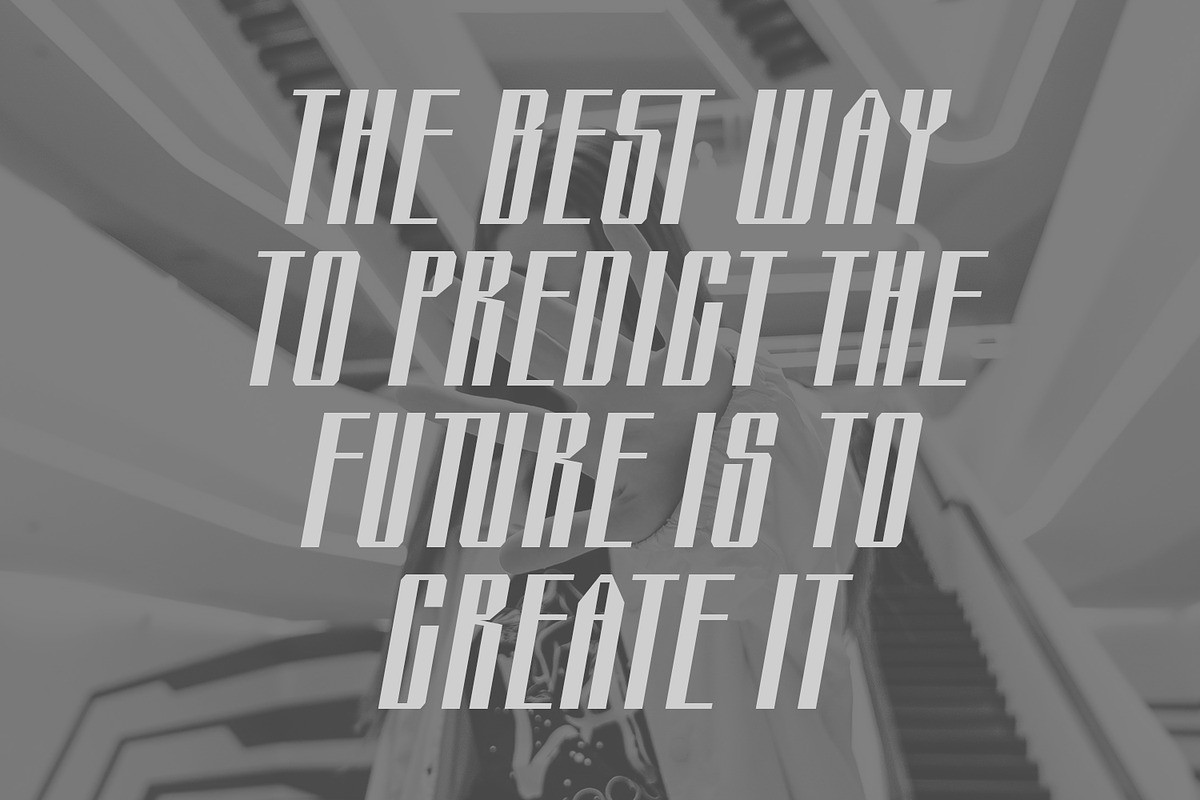Loanzo Ultimate Futuristic Font, a Sans Serif Font by Maulana Creative (Photo 6 of 7)