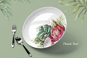 Dragon Fruit Watercolor. Pitahaya., a Decorative Illustration by VetaDesign (Thumbnail 8 of 8)