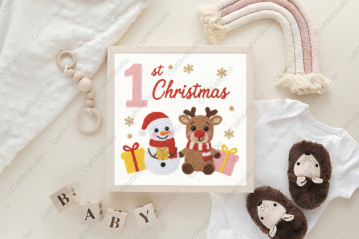 Latch Hook Embroidery 1st Christmas, an Illustration by CraftArtStudio (Photo 4 of 4)