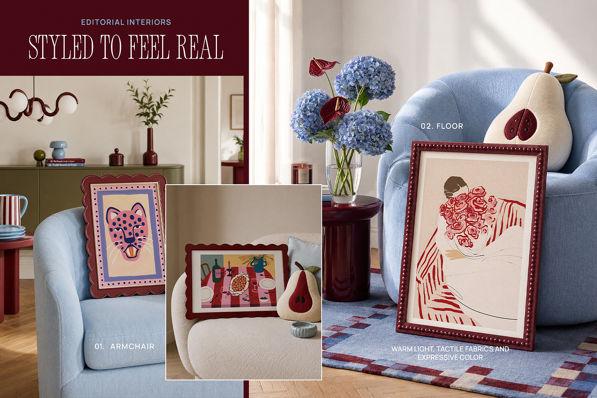 Casa Rossa Frames Mockups, a Household Mockup by Muse Mockups (Photo 8 of 15)