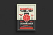 Retro Basketball Tournament Flyer, a Print Template by VectorVactory (Thumbnail 1 of 3)