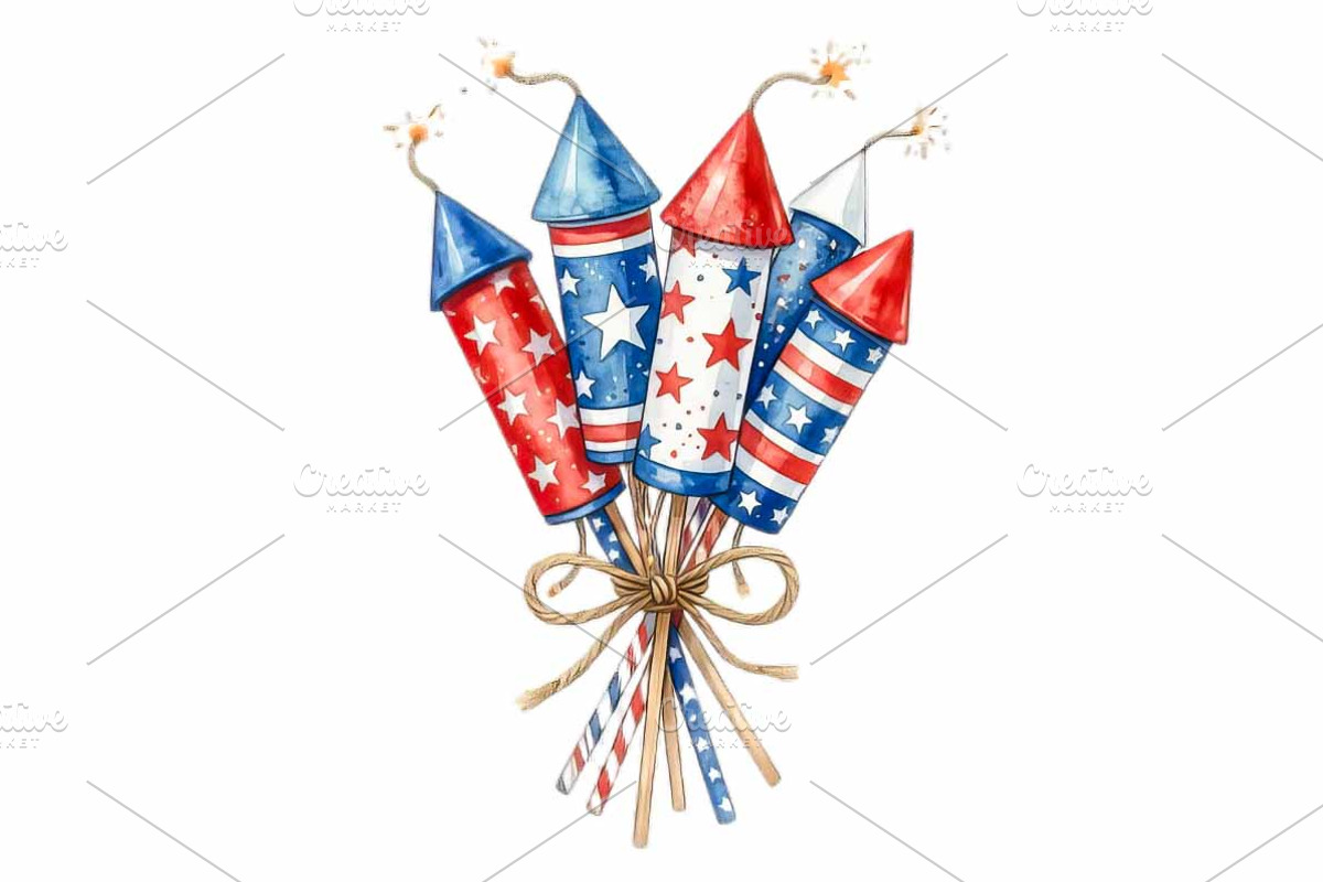 4th of July Sublimation Clipart, a Seasonal Illustration by VetalStock (Photo 2 of 21)