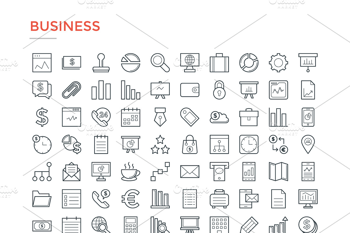 4800 Line Icons Pack, an Outline Icon by Vectors Market (Photo 2 of 20)