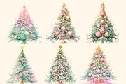 Victorian Christmas tree, clipart, a Decorative Illustration by Hello My Print (Thumbnail 8 of 10)