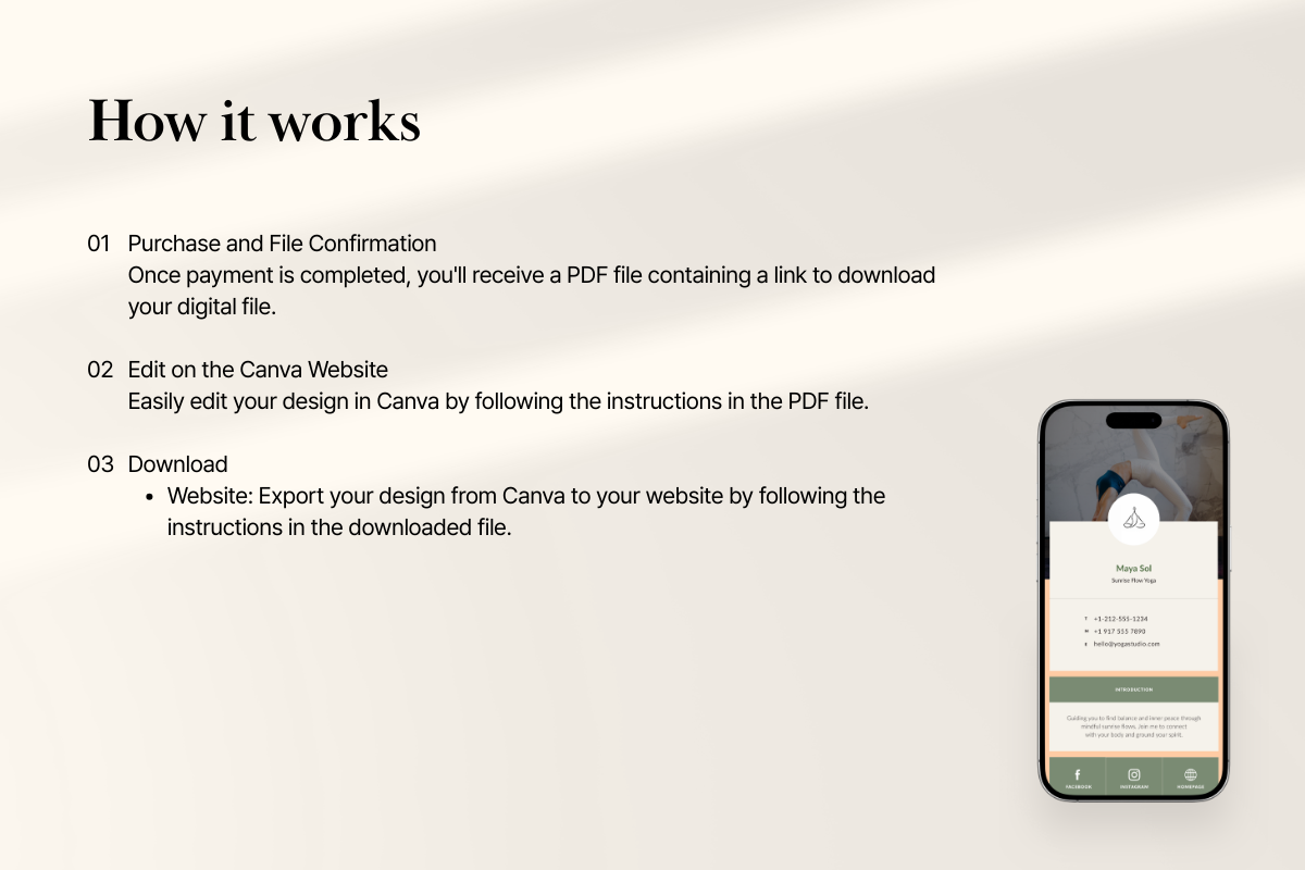 Yoga & Wellness Link in Bio Template, a Landing Page Template by batang (Photo 4 of 5)