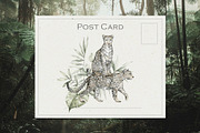 Tropical Jungle Watercolor Animals, an Animal Illustration by Kreker Kate (Thumbnail 2 of 14)