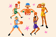 Basketball Player Asset Illustration, a Person Illustration by graphicook (Thumbnail 1 of 3)