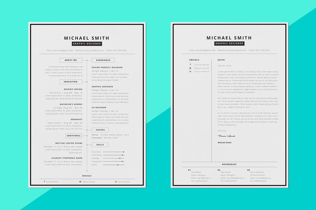 Resume / CV - Spine, a Resume Template by 3Angle (Photo 3 of 5)