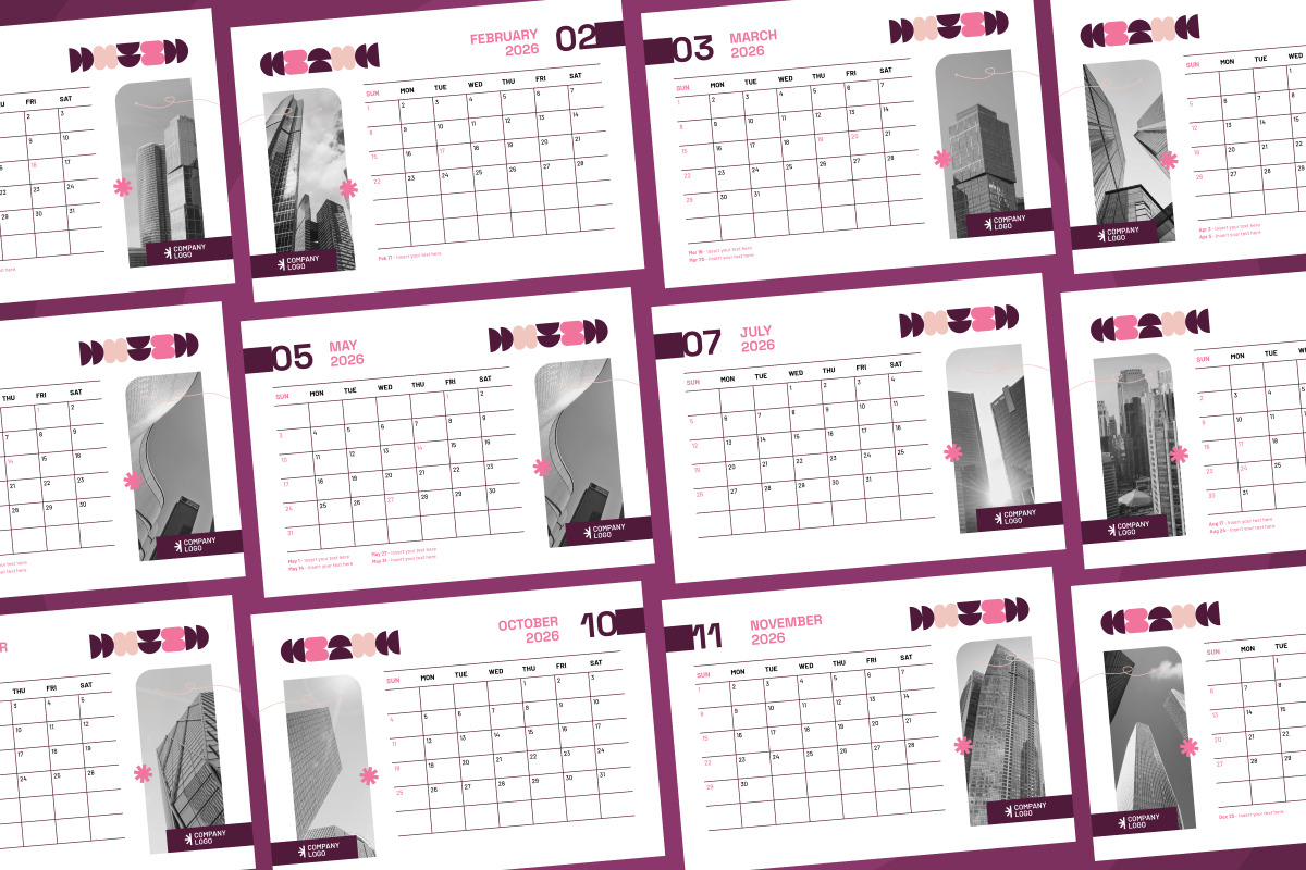Elegant Corporate Desk Calendar, a Stationery Template by twinstd (Photo 4 of 5)