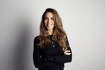Handsome smiling business woman
