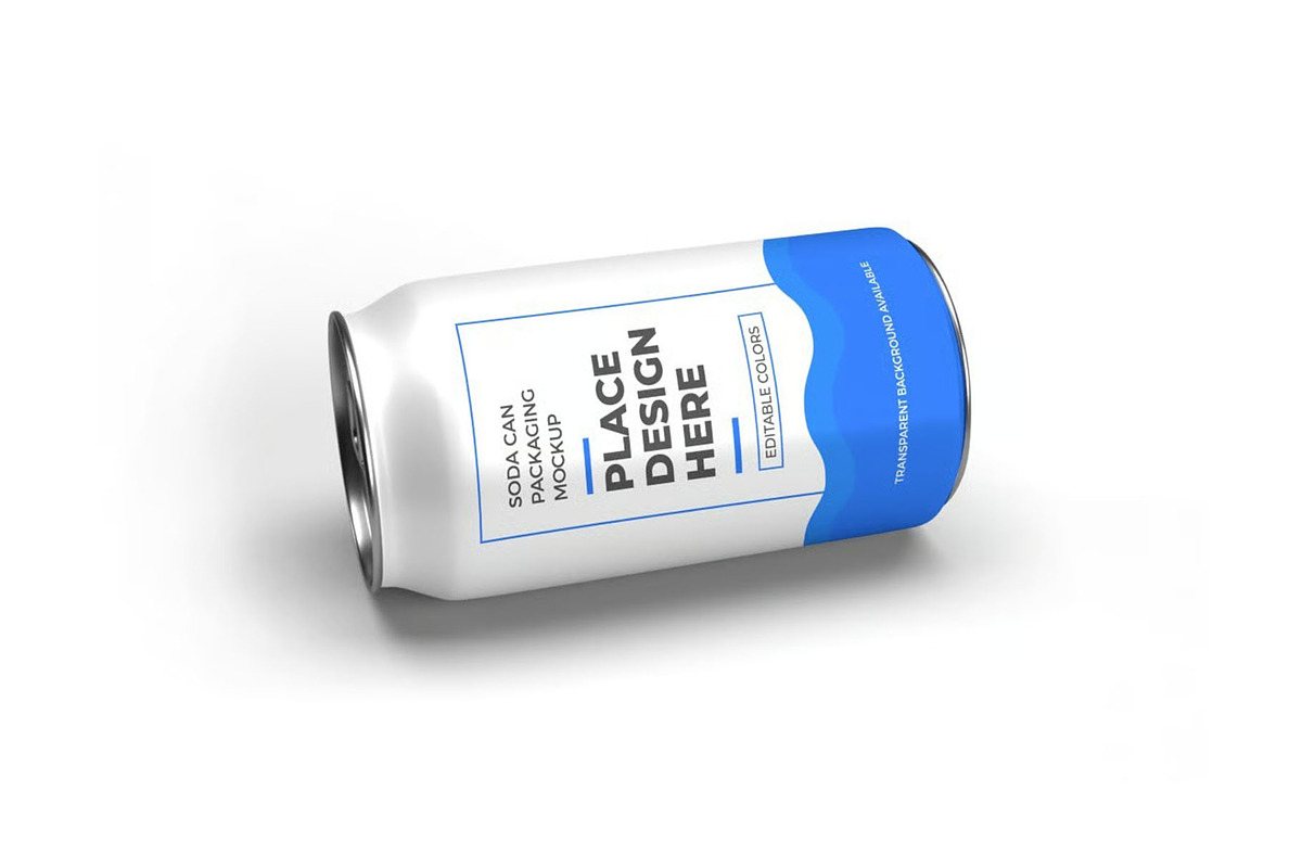 Soda Drink Can Packaging Mockup, a Packaging Mockup by DesignRushMarket (Photo 10 of 11)