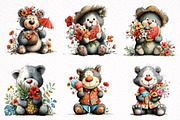 Summer Cats Clipart, an Illustration by DreamArtGraphic (Thumbnail 8 of 8)