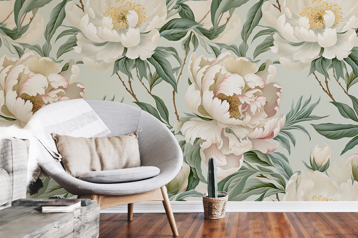 Peony Bouquet Seamless Pattern, a Pattern Graphic by Spinsugar Graphics (Photo 3 of 5)