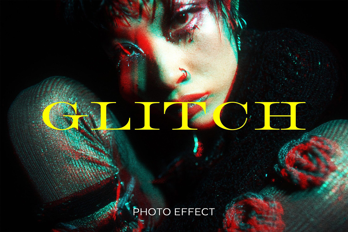 Glitch Photo Effect, a Layer Style Add-On by Design Squad (Photo 1 of 4)