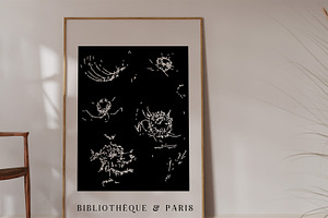 FLORAL ART PRINTS GALLERY. A4 POSTER