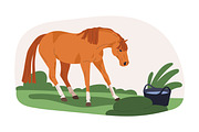 Naughty, disobedient horses training, an Animal Illustration by Good Studio (Thumbnail 7 of 16)