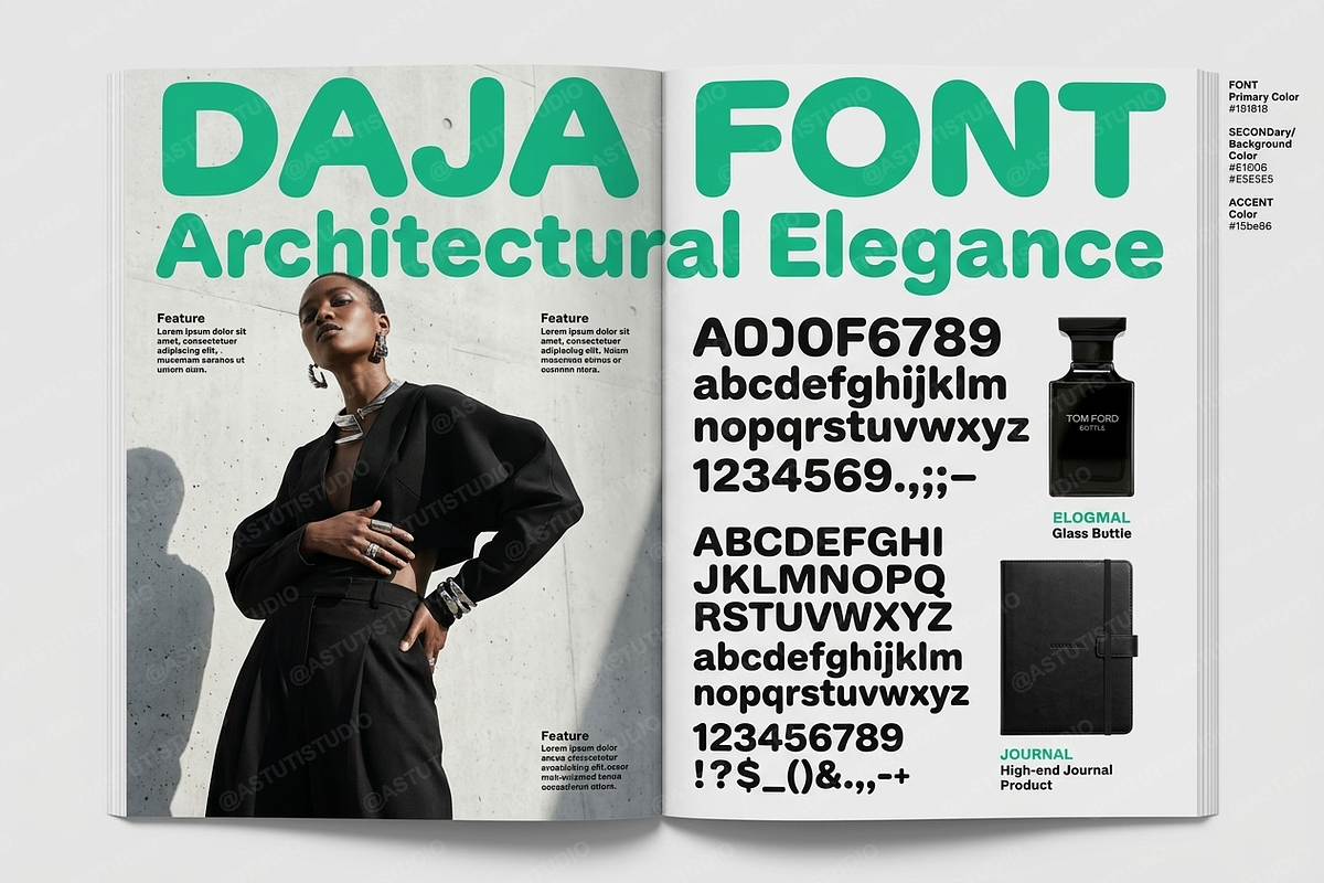 Daja | Elegant Modern Sans Serif, a Serif Font by Astuti Studio (Photo 7 of 25)