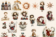 CUTE BIBLICAL PEOPLE CLIPART PACK, a Person Illustration by Daring Digies (Thumbnail 3 of 10)