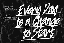 Lucky Saint a Handwriting Font