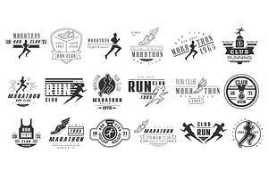 Running Club Labels